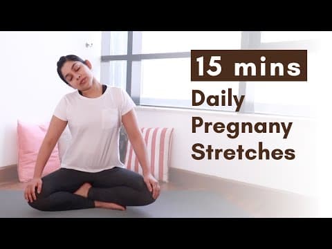 Daily Pregnancy Stretches | 15mins Full Body Gentle Stretching Routine for Pregnancy