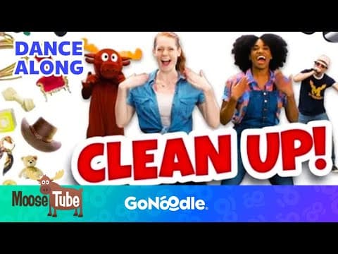 Clean Up Song Songs For Kids  Routine GoNoodle