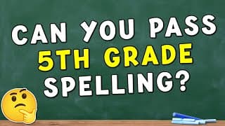 5th Grade Spelling Bee  English Spelling Quiz Challenge