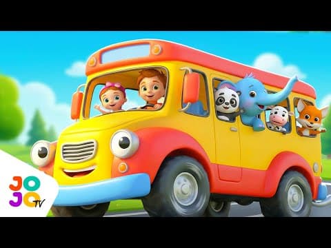 Wheels On the Bus - JOJO TV Nursery Rhymes & Kids Songs