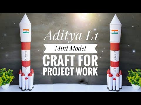 ADITYA L1 Mini Model Craft For School Project Work | Aditya L1