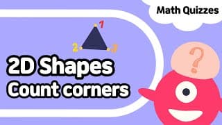Two D Shapes|Count coners|Pre K And Kindergarten Math