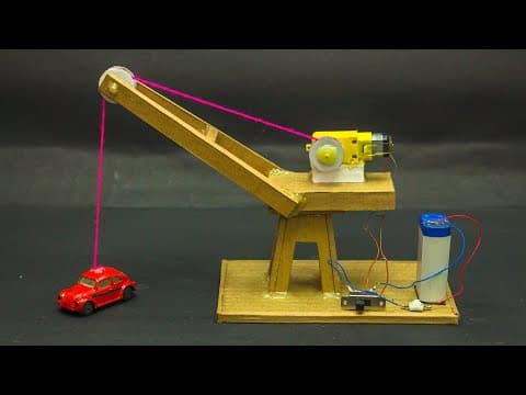 School Science Projects | Crane Working Model
