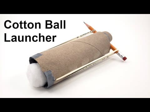 Cotton Ball Launcher - Fun STEM Activity