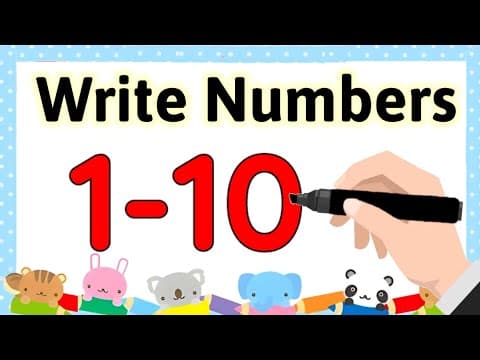 How to Write Numbers 1-10 | write numbers 1-10 | How to Write Numbers 1234 | Kids Learning Numbers