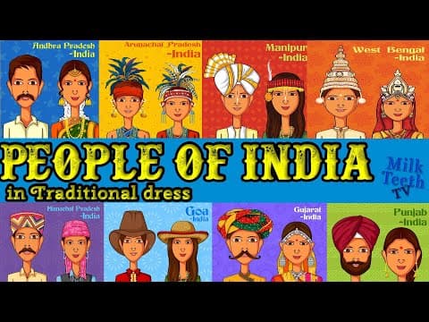 People of India | Traditional Dress of All States of India | Names of States of india | Kids GK