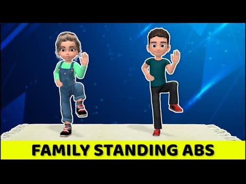 MAKE EXERCISE A FAMILY ACTIVITY WITH THIS EASY STANDING ABS WORKOUT