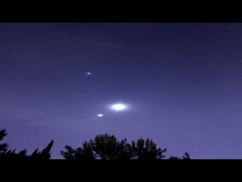 Venus Jupiter and Moon Conjunction HD Timelapse Star Trails 2-25-2012 - YouTube