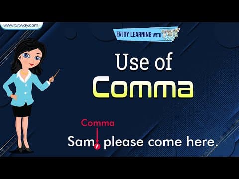 How to Use Commas in English Writing - Comma Rules - Punctuation Mark