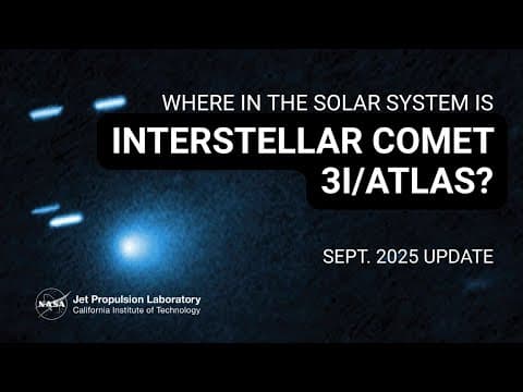 NASA Spacecraft Observe Interstellar Comet 3I/ATLAS as It Approaches Mars - YouTube