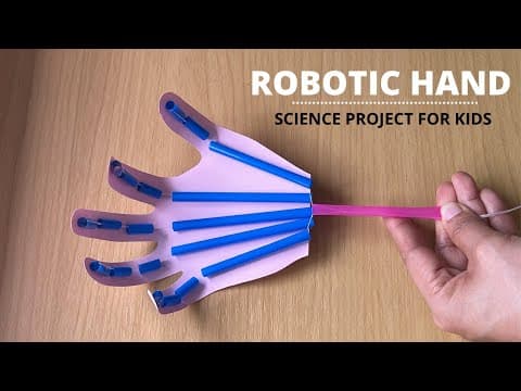 Robotic Hand Science Project | Simple Paper Robot Hand for Kids | STEM Activity