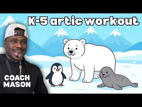 FROZEN ARCTIC ADVENTURE WORKOUT! 🐧 | Kids Fitness with Coach Mason | ROAR Workouts