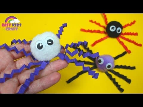 How to Make a Pom Pom Spider - Pom Pom Crafts