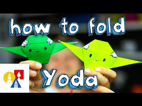 How to fold an origami yoda