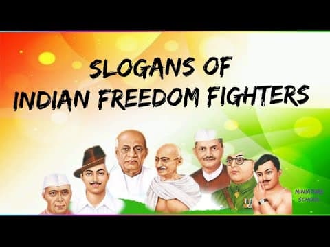 Slogans of Indian freedom fighters | Indian freedom fighters slogans