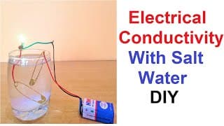 electrical conductivity with salt water working model | science exhibition project