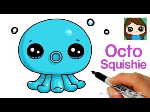 How to draw an octopus easy octo squishies