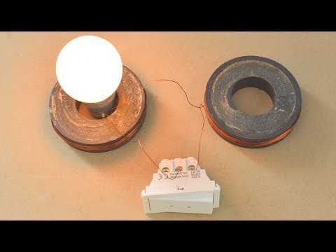 Speaker Magnet Energy Light Bulb with Free Energy