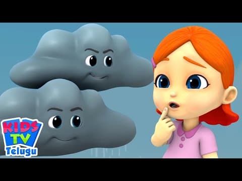 వర్షం వర్షం పోతుంది, Rain rain Go Away, Telugu Nursery Rhyme for Kids