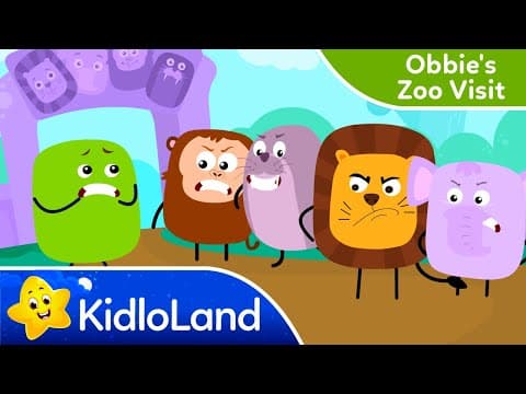 Obbie's Zoo Visit - Funny Animal Cartoon Videos for Kids