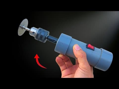 How to make an automatic mini cutting machine from PVC! Very helpful
