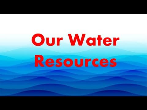 Our water resources l Irrigation  Dam Canal uses of water