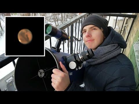 Mars Through my VERY LARGE Telescope