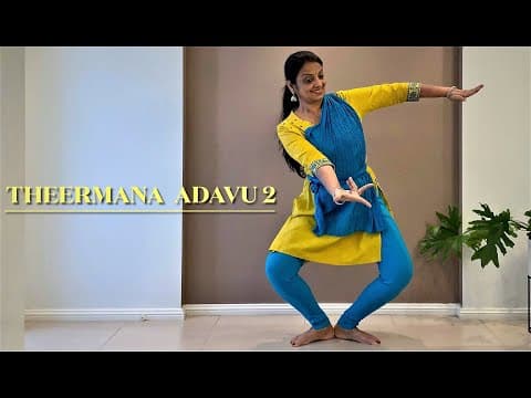 Bharatanatyam - lesson 16 - learn adavus or steps - theermana adavu 2