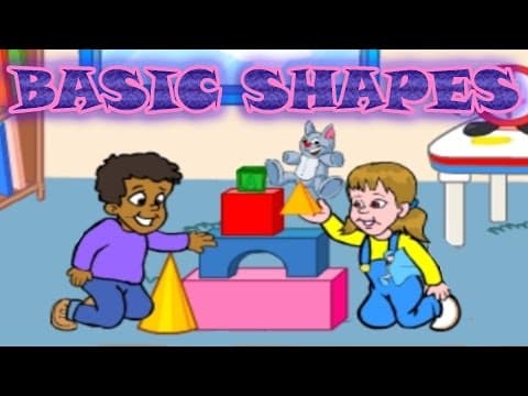 Basic 2D, 3D Shapes - Definition, Names - Preschool and Kindergarten Activities