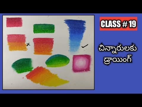 Step by step drawing || how to blend oil pastels