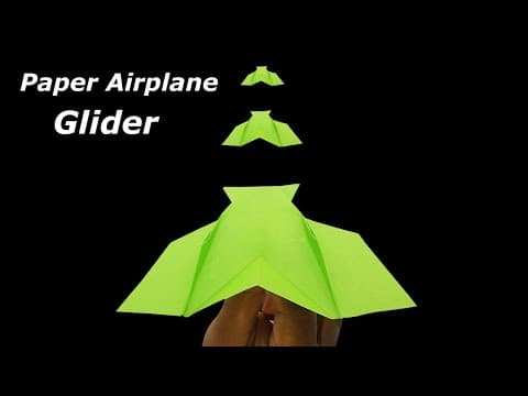 How To Make a Glider Paper Airplane - Best Paper Airplane Latest Design
