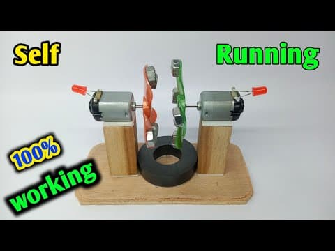 How to make free electricity generator using 2 dc motor | mini motor | Free energy generator