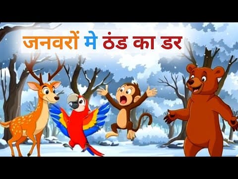 जनवरों मे ठंड का डर | Fear Of Cold In Animals | Jaanavaron Me Thand Ka Dar | Moral Stories | #viral