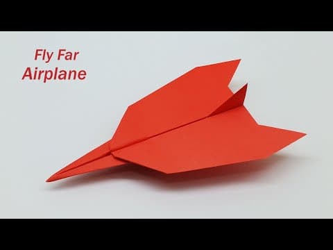 How To Make An Amazing Paper Plane That Flies Far - Origami Paper Airplane