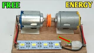 How to make free energy generator with two dc motor | magnetic generator convert energy