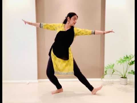 Bharatanatyam - lesson 2 - learn adavus or steps - nattu adavu 1 to 8