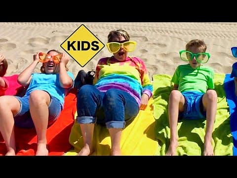 Learn English Words Rainbow Beach Towels