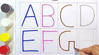 abcd in English | A to Z English Alphabets abcd | a for apple b for ball | dotted abc tracing-6
