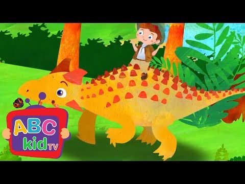 Dinosaurs Song (2D) | Simple Learning Cartoons | ABC Kid TV Nursery Rhymes & Kids Songs