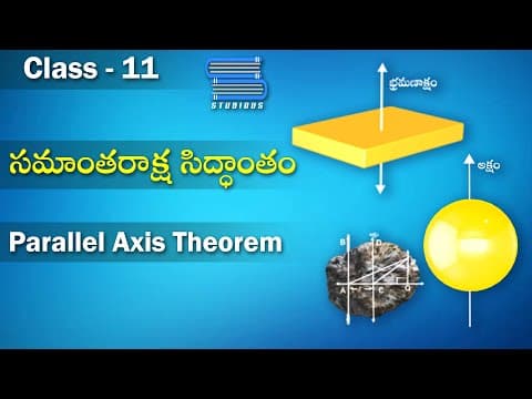 లంబ మరియు సమంతరాక్ష సిదంతం | Parallel axis Theorem | Moment of Inertia