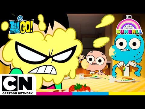 Food Fight Frenzy: Gumball x Teen Titans Go! | Cartoon Network UK - YouTube