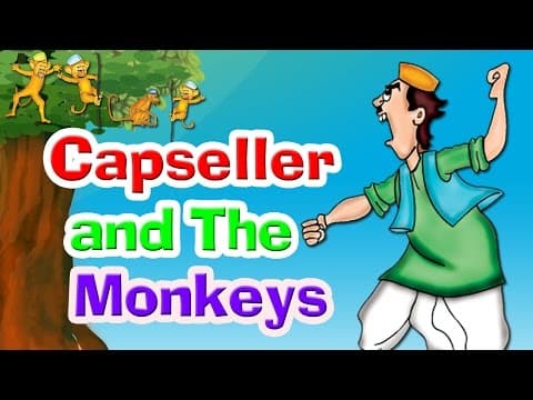 Monkey And Cap Seller Story In English | Kids Story In English | Bedtime Stories For Kids In English