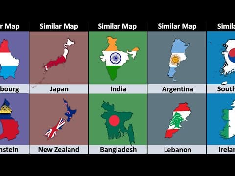 Almost Similar Map of Different Countries