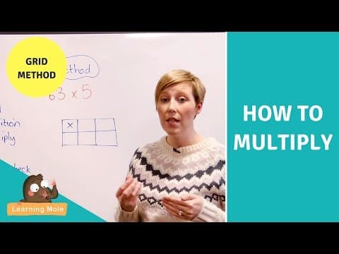 Multiplication for Kids - Grid Method - How to Multiply - KS2 Multiplication - Long Multiplication