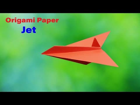 How To Make an Origami Fighter Jet Easy