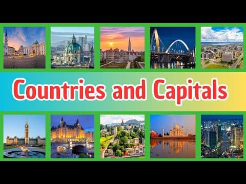 100 Famous Countries and Their Capitals | Learn World Geography with Flags!