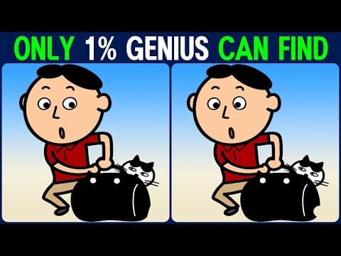 【Find the Difference】 Did you find all the differences? Then you are a genius!