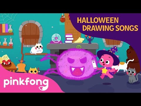 A Baby Spider | Halloween Drawing Songs