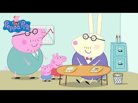 Peppa Visits Daddy Pigs Office!