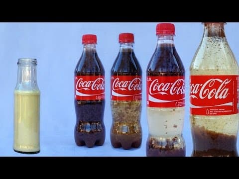 Experiment  Coca Cola and Milk